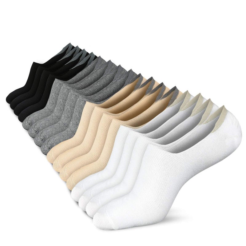 Wernies No Show Socks for Women - Low, Short, Non-Slip, Thin Liners for Flats, Size 5-8 - Image 1